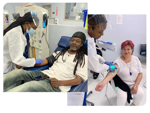 Plasma Donors at Lauderhill Plasma Donation Center